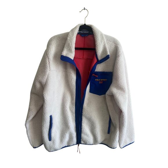 Polo Sport Ralph Lauren fleece red rocks jacket full zip size XL - Picture 3 of 9